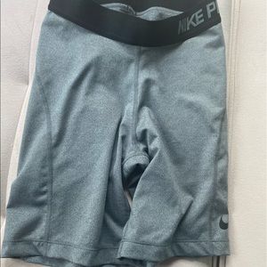 Longer grey and black nike pro spandex